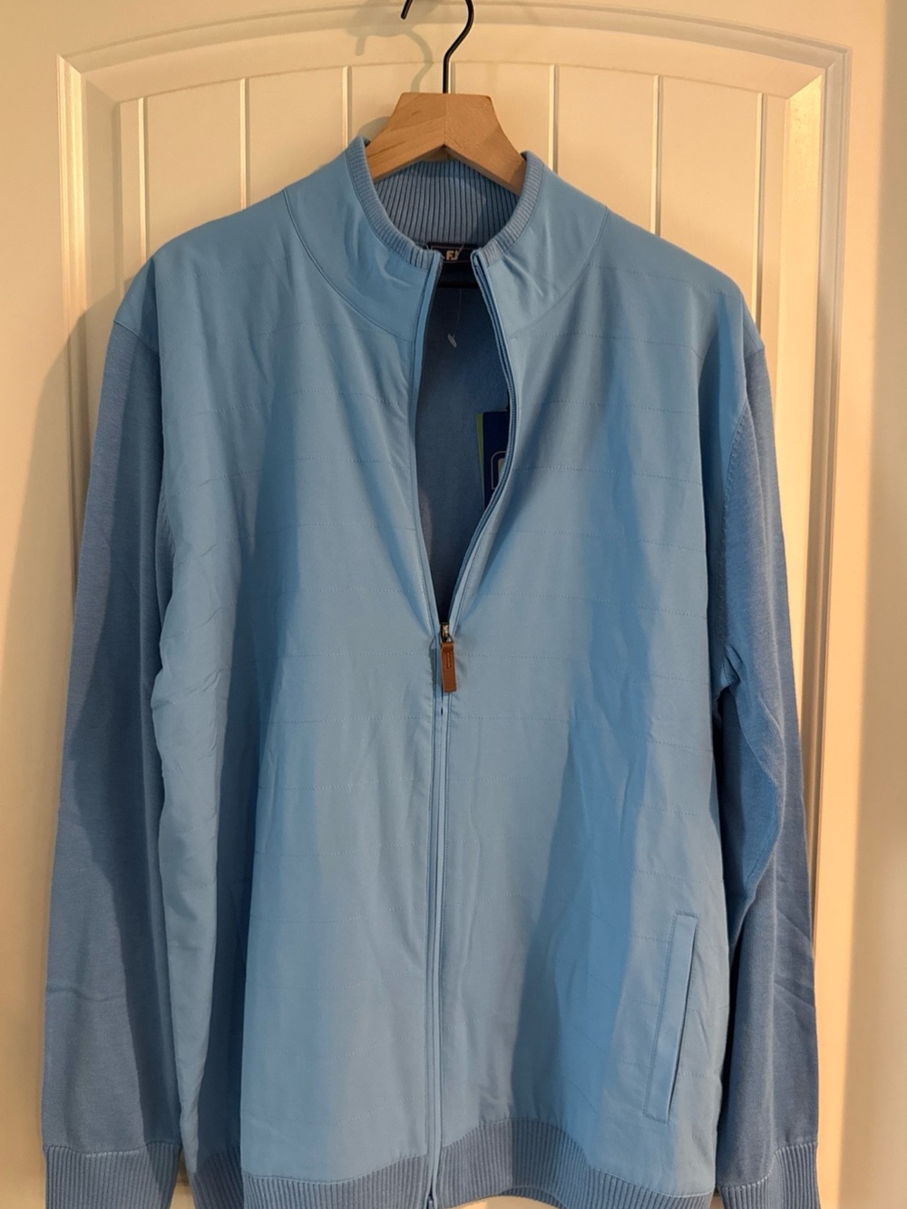 FootJoy Sky Blue Full-Zip Lightweight Jacket